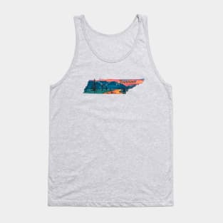 Tennessee Fly Fishing State River Sunset by TeeCreations Tank Top